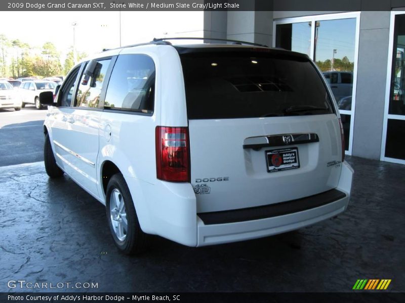 Stone White / Medium Slate Gray/Light Shale 2009 Dodge Grand Caravan SXT