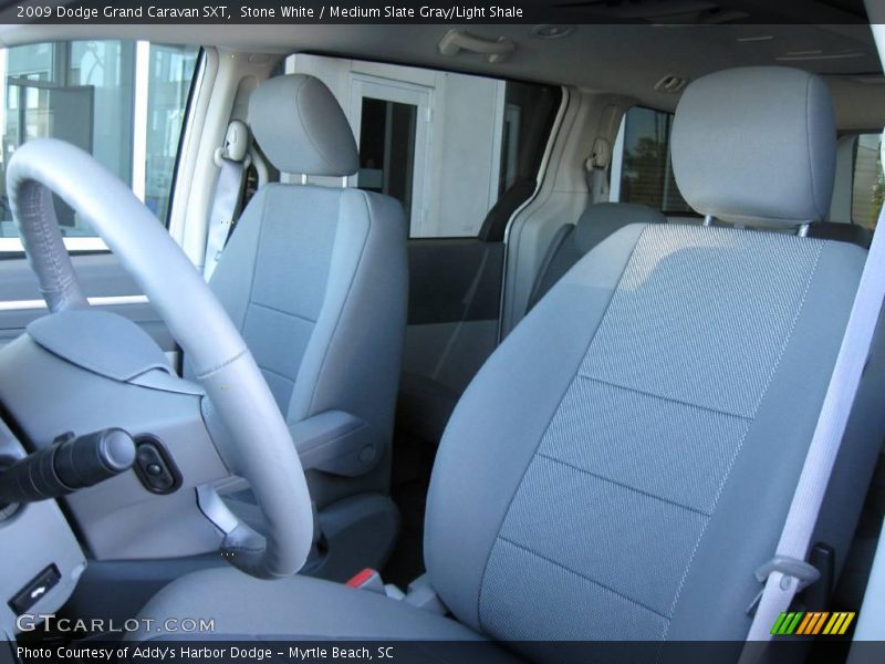 Stone White / Medium Slate Gray/Light Shale 2009 Dodge Grand Caravan SXT