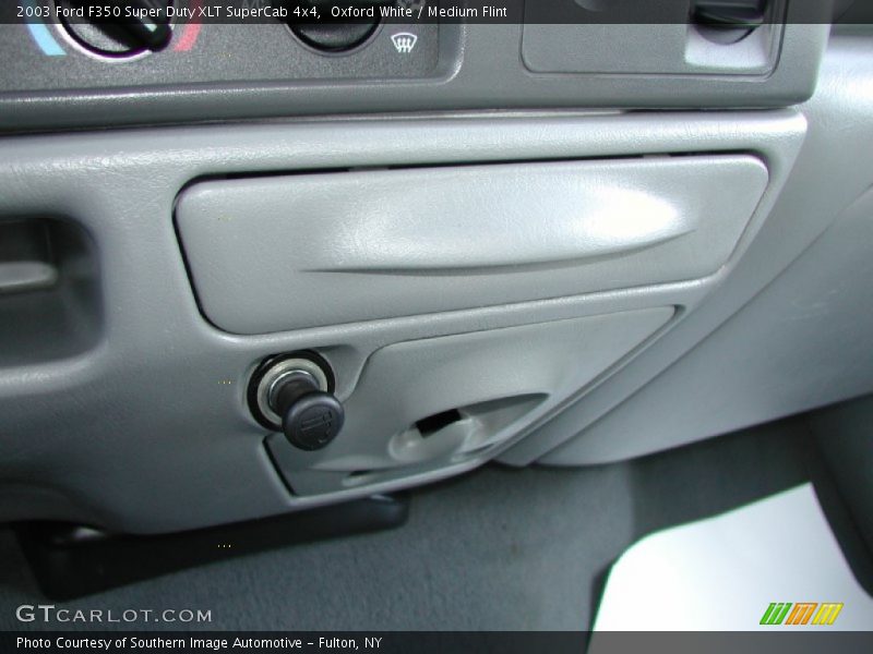 Oxford White / Medium Flint 2003 Ford F350 Super Duty XLT SuperCab 4x4