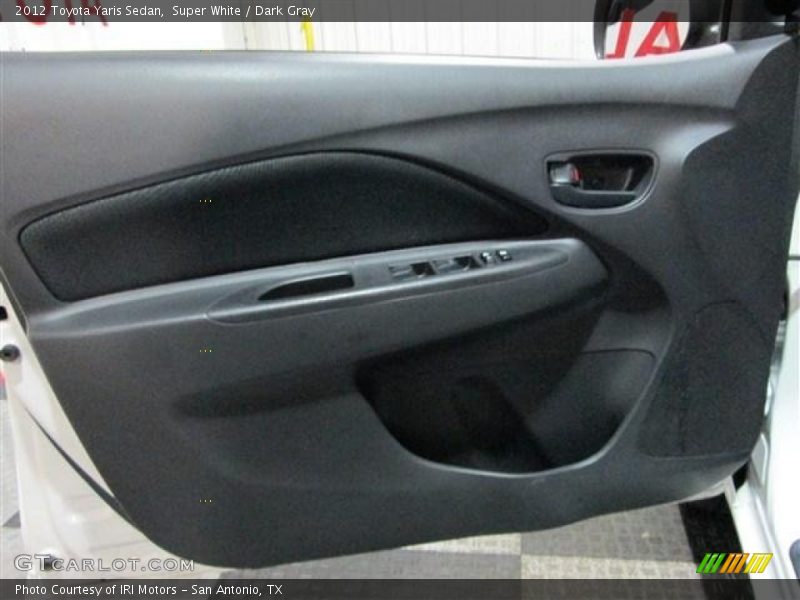 Super White / Dark Gray 2012 Toyota Yaris Sedan