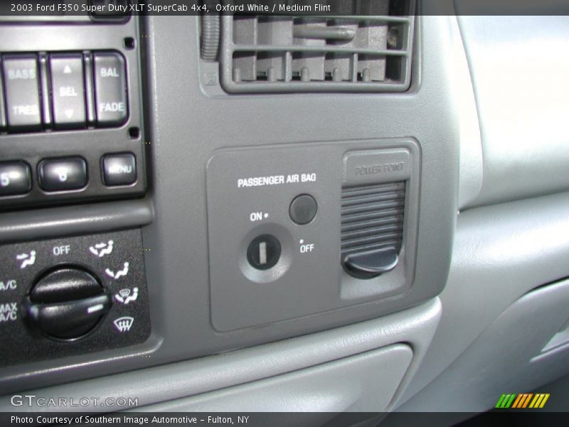 Oxford White / Medium Flint 2003 Ford F350 Super Duty XLT SuperCab 4x4