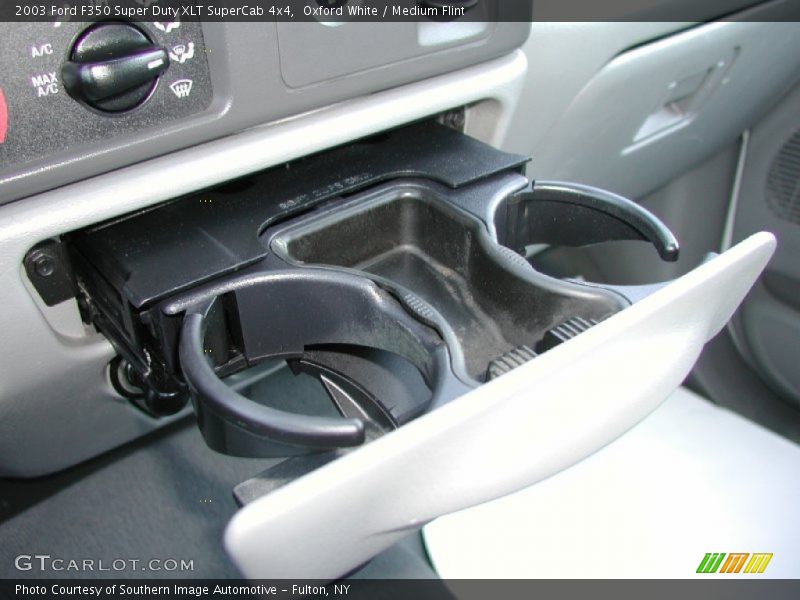 Oxford White / Medium Flint 2003 Ford F350 Super Duty XLT SuperCab 4x4