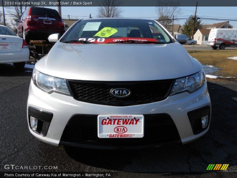 Bright Silver / Black Sport 2010 Kia Forte Koup SX