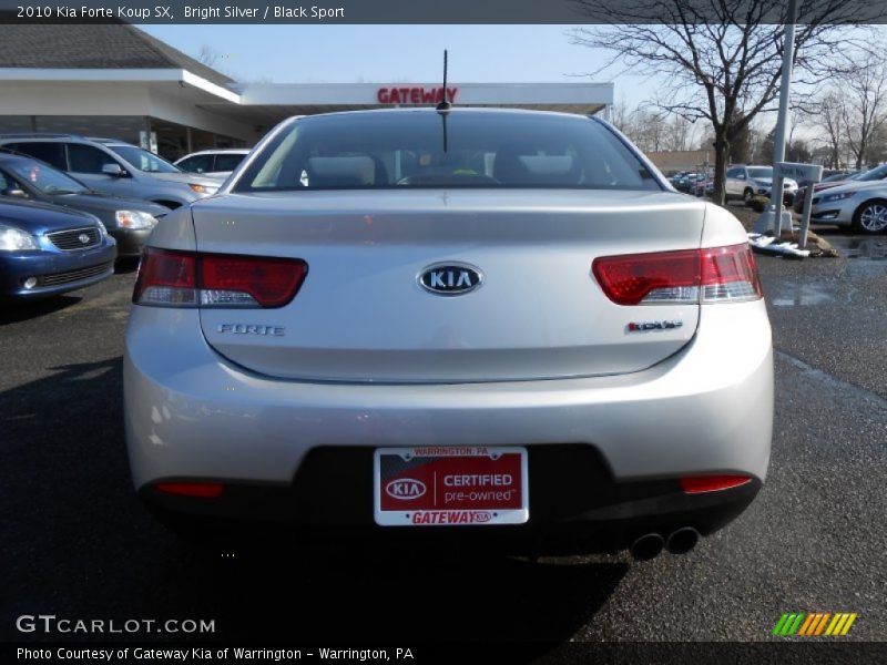 Bright Silver / Black Sport 2010 Kia Forte Koup SX