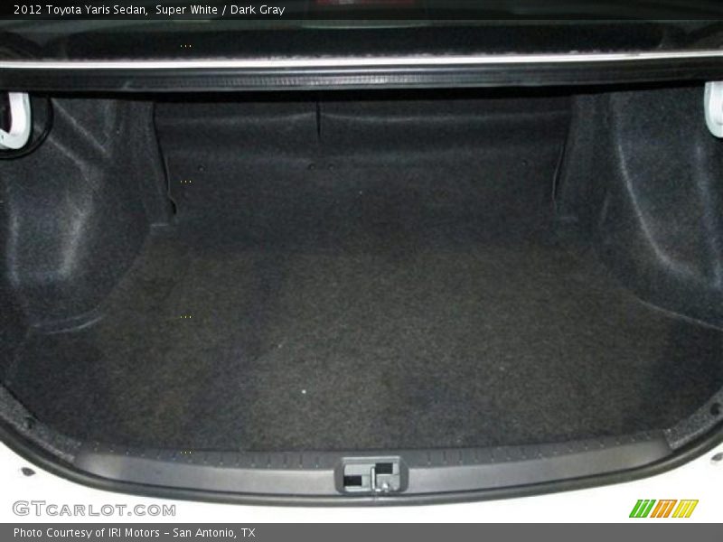 Super White / Dark Gray 2012 Toyota Yaris Sedan