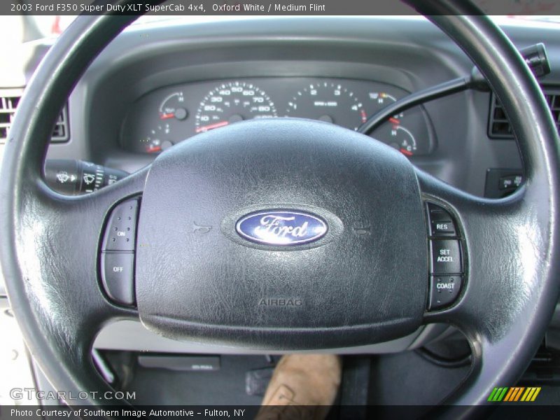 Oxford White / Medium Flint 2003 Ford F350 Super Duty XLT SuperCab 4x4