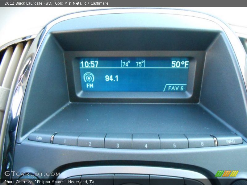 Gold Mist Metallic / Cashmere 2012 Buick LaCrosse FWD
