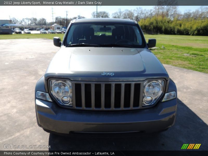 Mineral Gray Metallic / Dark Slate Gray 2012 Jeep Liberty Sport