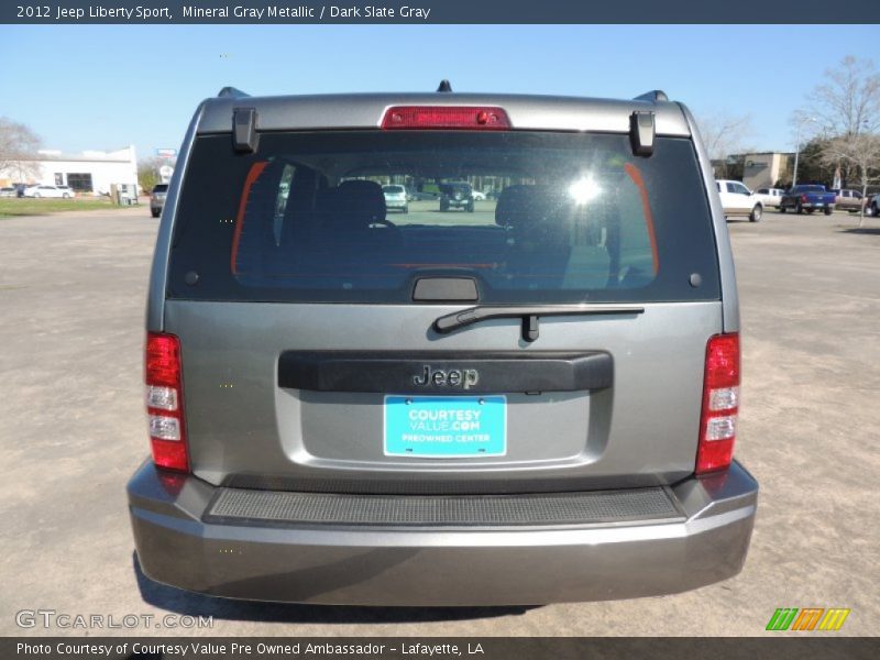 Mineral Gray Metallic / Dark Slate Gray 2012 Jeep Liberty Sport