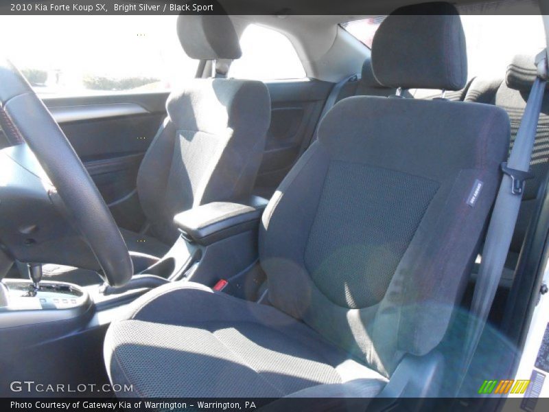 Bright Silver / Black Sport 2010 Kia Forte Koup SX