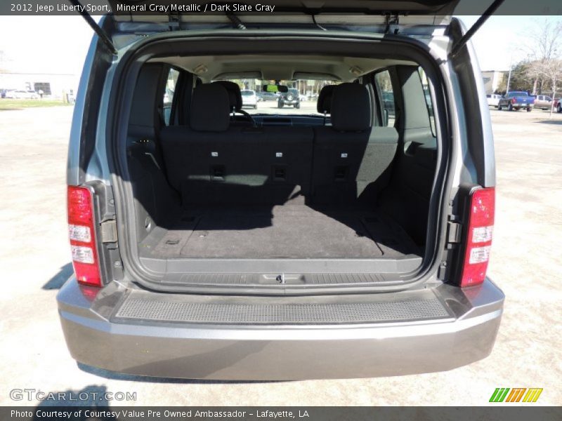 Mineral Gray Metallic / Dark Slate Gray 2012 Jeep Liberty Sport