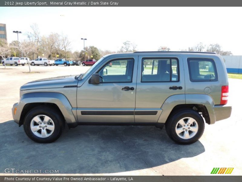 Mineral Gray Metallic / Dark Slate Gray 2012 Jeep Liberty Sport