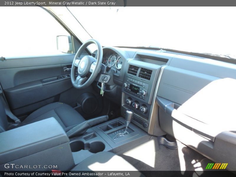 Mineral Gray Metallic / Dark Slate Gray 2012 Jeep Liberty Sport
