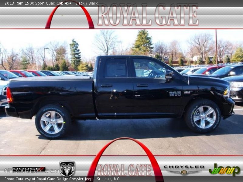 Black / Black 2013 Ram 1500 Sport Quad Cab 4x4