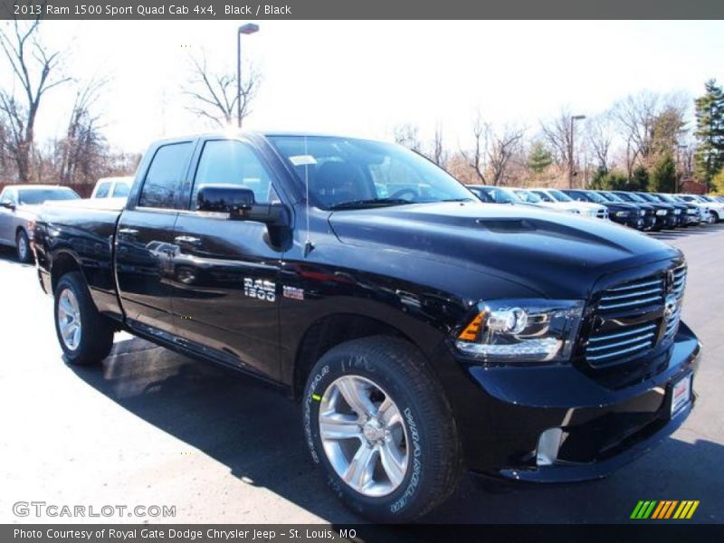 Black / Black 2013 Ram 1500 Sport Quad Cab 4x4