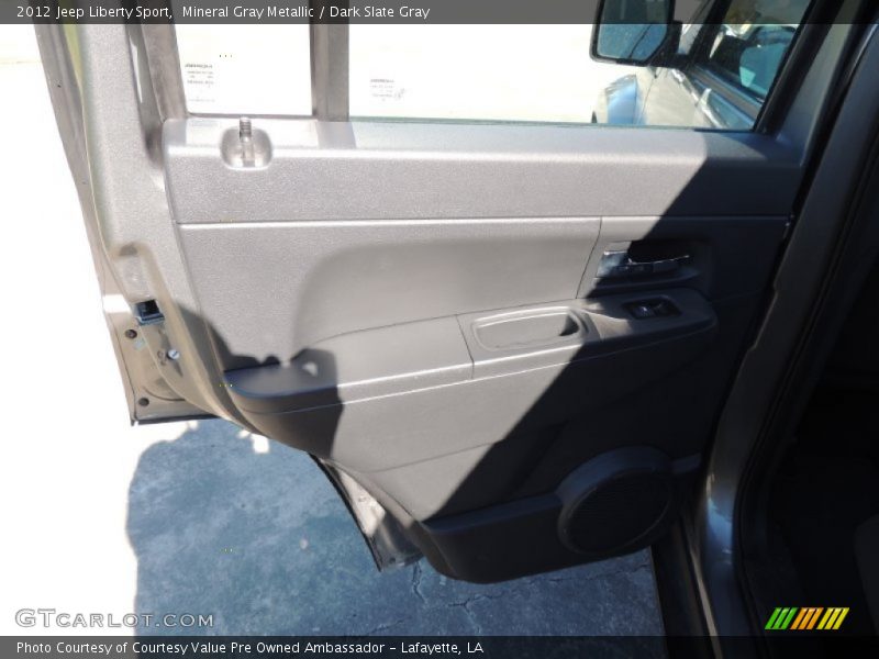 Mineral Gray Metallic / Dark Slate Gray 2012 Jeep Liberty Sport