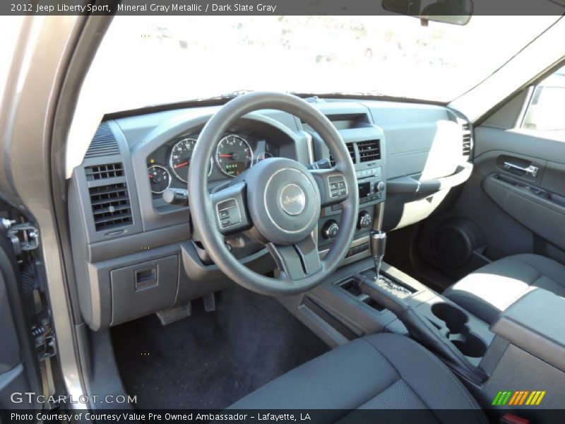 Mineral Gray Metallic / Dark Slate Gray 2012 Jeep Liberty Sport