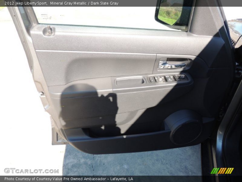 Mineral Gray Metallic / Dark Slate Gray 2012 Jeep Liberty Sport