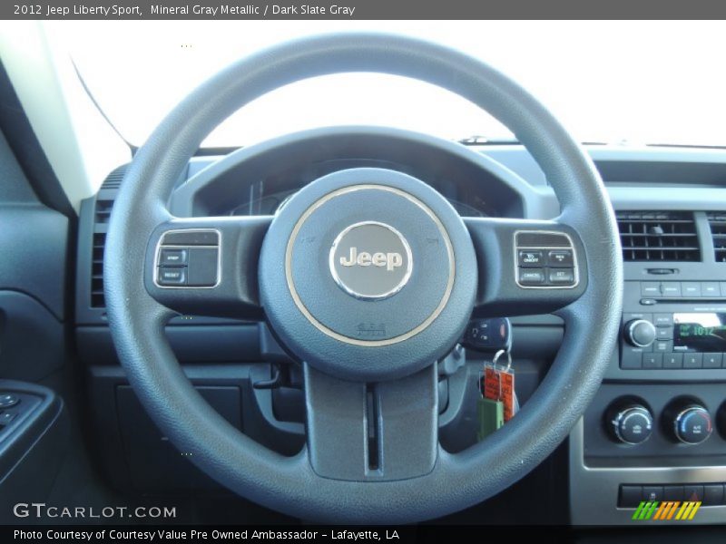 Mineral Gray Metallic / Dark Slate Gray 2012 Jeep Liberty Sport
