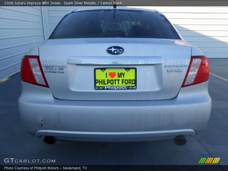 Spark Silver Metallic / Carbon Black 2008 Subaru Impreza WRX Sedan
