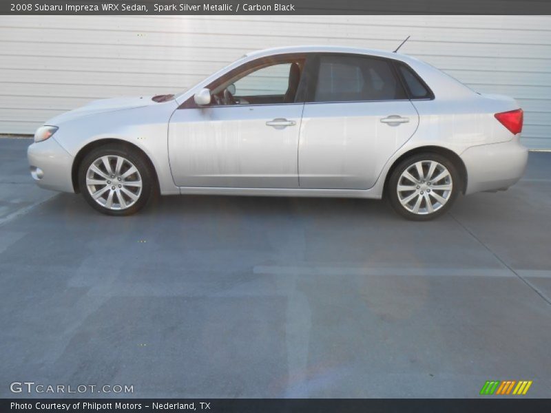 Spark Silver Metallic / Carbon Black 2008 Subaru Impreza WRX Sedan