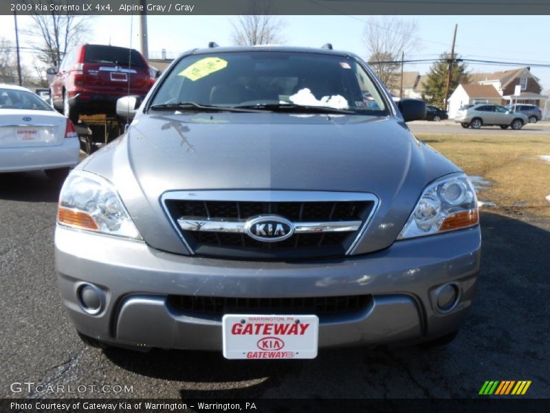 Alpine Gray / Gray 2009 Kia Sorento LX 4x4