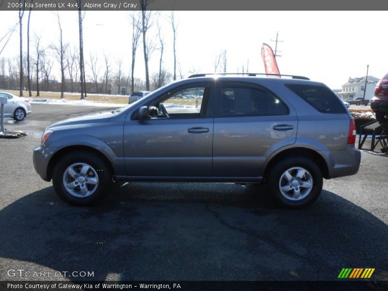 Alpine Gray / Gray 2009 Kia Sorento LX 4x4