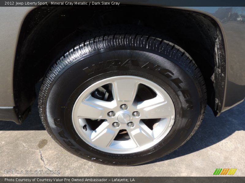 Mineral Gray Metallic / Dark Slate Gray 2012 Jeep Liberty Sport