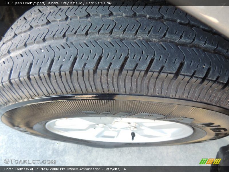 Mineral Gray Metallic / Dark Slate Gray 2012 Jeep Liberty Sport