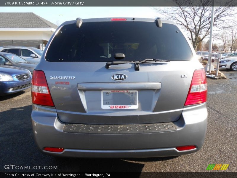 Alpine Gray / Gray 2009 Kia Sorento LX 4x4