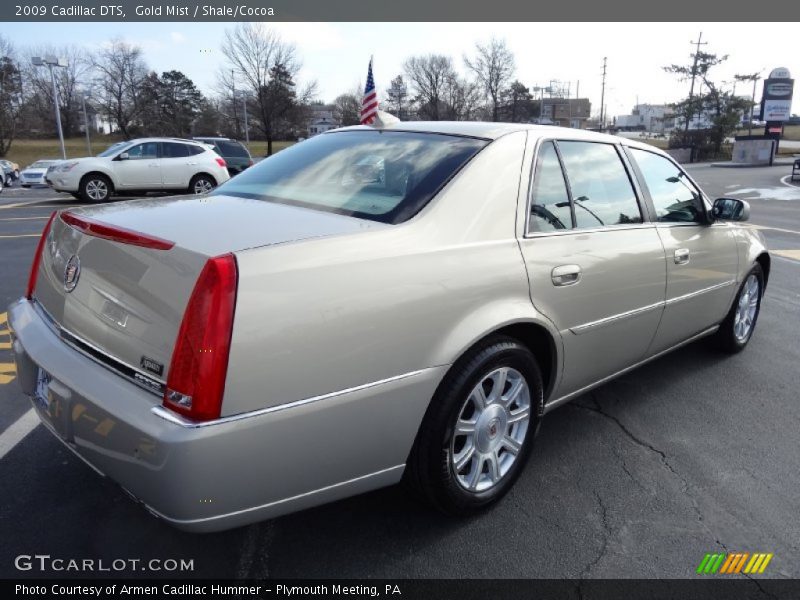 Gold Mist / Shale/Cocoa 2009 Cadillac DTS