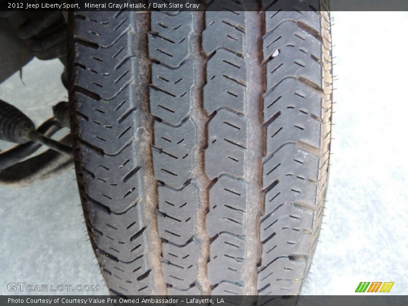 Mineral Gray Metallic / Dark Slate Gray 2012 Jeep Liberty Sport