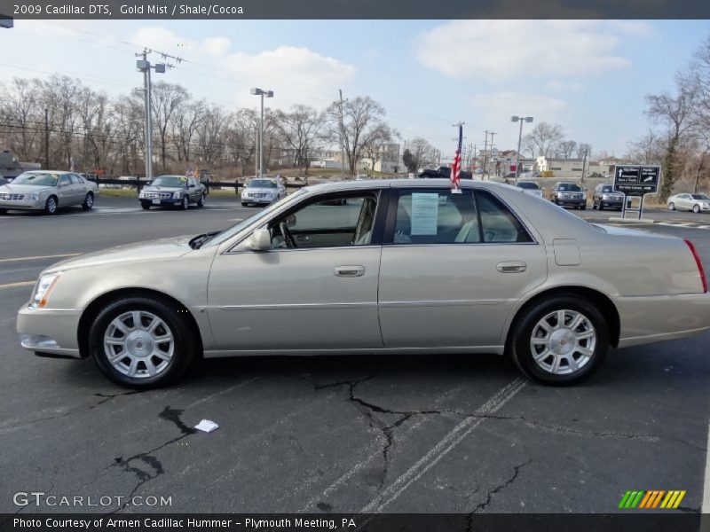 Gold Mist / Shale/Cocoa 2009 Cadillac DTS