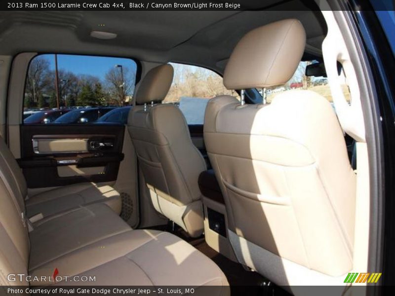 Black / Canyon Brown/Light Frost Beige 2013 Ram 1500 Laramie Crew Cab 4x4