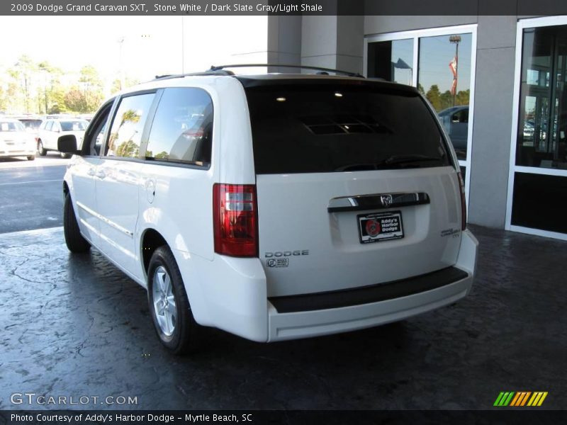 Stone White / Dark Slate Gray/Light Shale 2009 Dodge Grand Caravan SXT