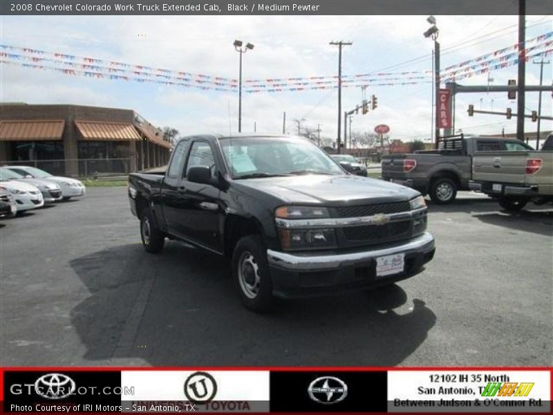 Black / Medium Pewter 2008 Chevrolet Colorado Work Truck Extended Cab
