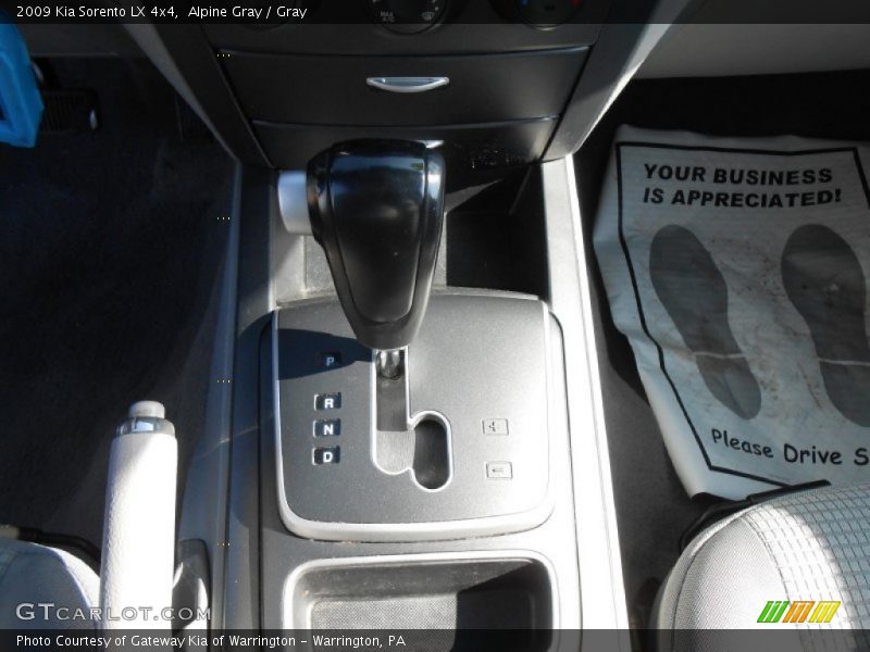 Alpine Gray / Gray 2009 Kia Sorento LX 4x4