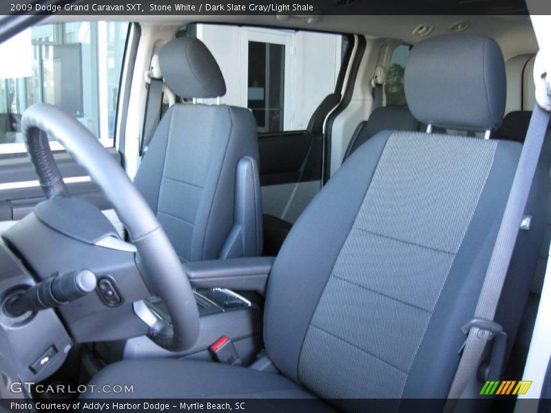 Stone White / Dark Slate Gray/Light Shale 2009 Dodge Grand Caravan SXT