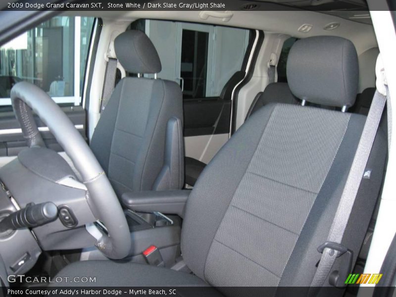 Stone White / Dark Slate Gray/Light Shale 2009 Dodge Grand Caravan SXT