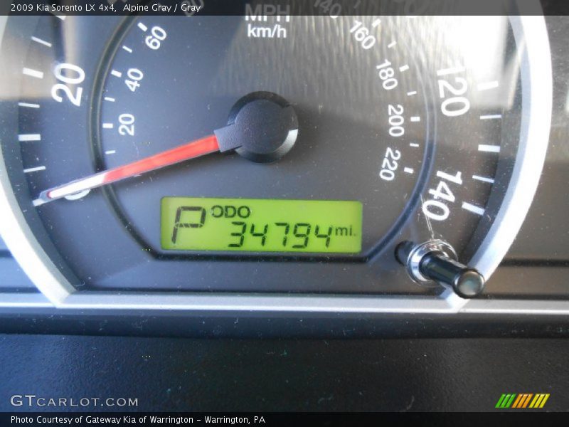 Alpine Gray / Gray 2009 Kia Sorento LX 4x4