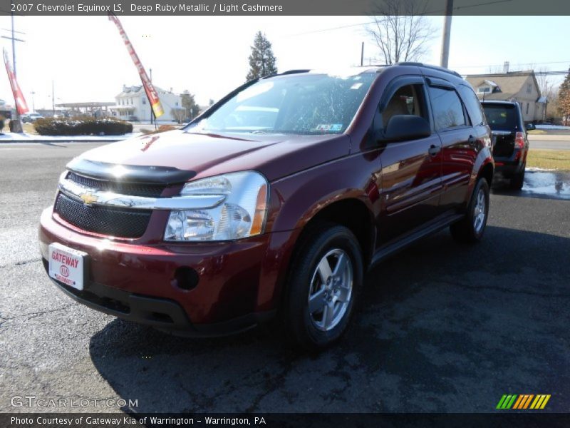Deep Ruby Metallic / Light Cashmere 2007 Chevrolet Equinox LS