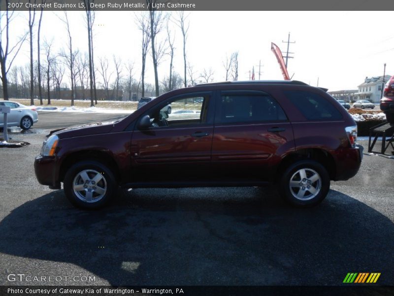 Deep Ruby Metallic / Light Cashmere 2007 Chevrolet Equinox LS
