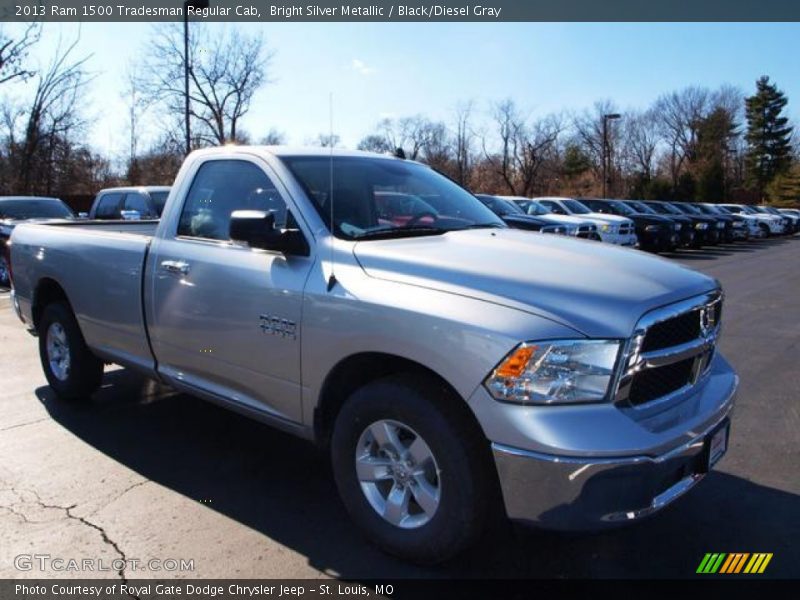 Bright Silver Metallic / Black/Diesel Gray 2013 Ram 1500 Tradesman Regular Cab