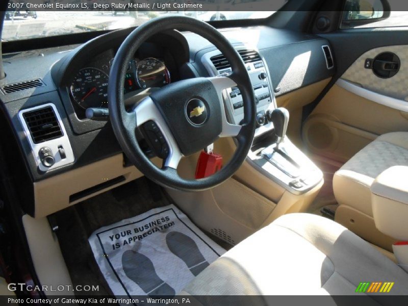 Light Cashmere Interior - 2007 Equinox LS 