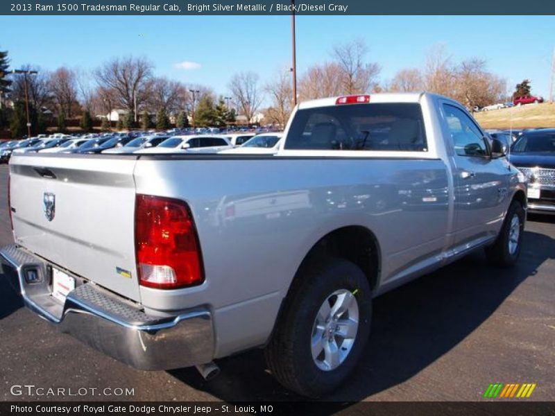 Bright Silver Metallic / Black/Diesel Gray 2013 Ram 1500 Tradesman Regular Cab
