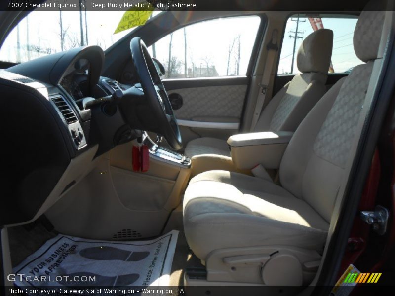 Deep Ruby Metallic / Light Cashmere 2007 Chevrolet Equinox LS