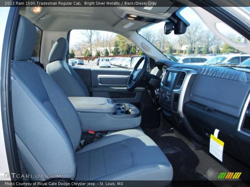 Bright Silver Metallic / Black/Diesel Gray 2013 Ram 1500 Tradesman Regular Cab