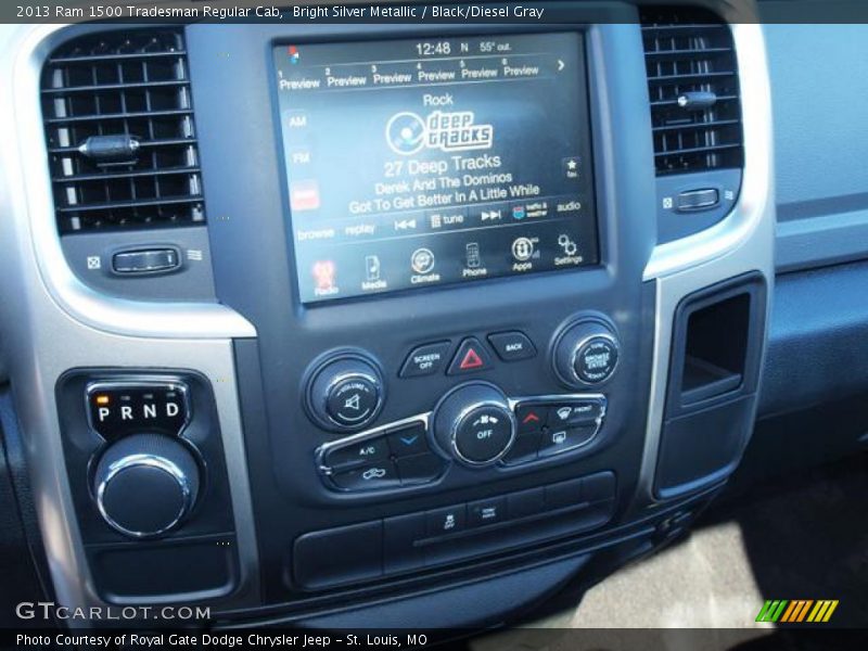 Bright Silver Metallic / Black/Diesel Gray 2013 Ram 1500 Tradesman Regular Cab