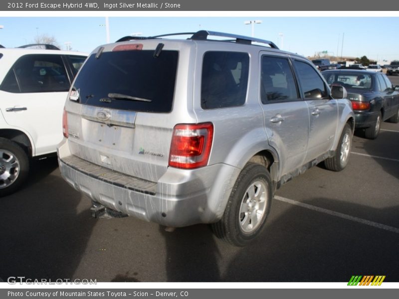 Ingot Silver Metallic / Stone 2012 Ford Escape Hybrid 4WD