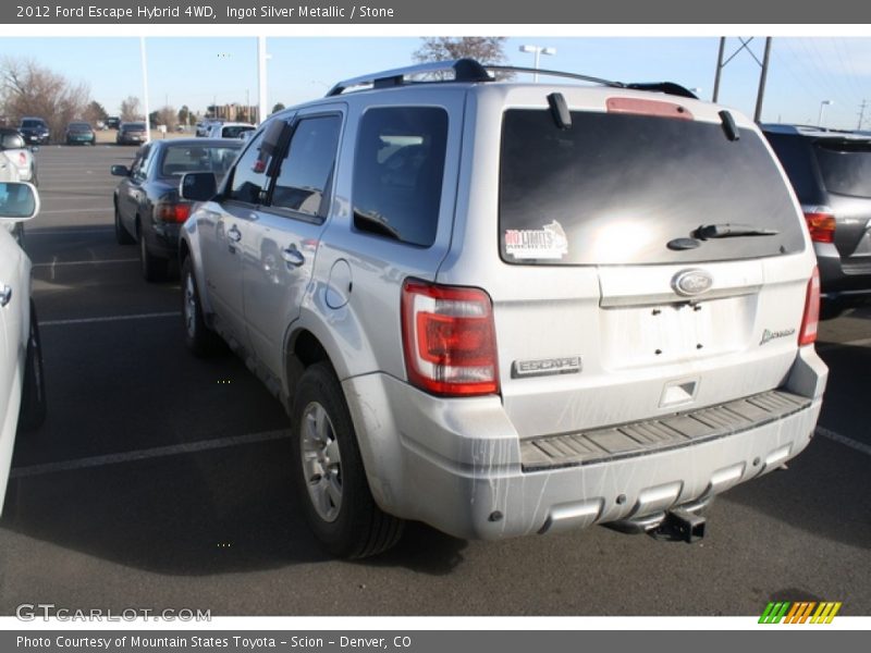 Ingot Silver Metallic / Stone 2012 Ford Escape Hybrid 4WD